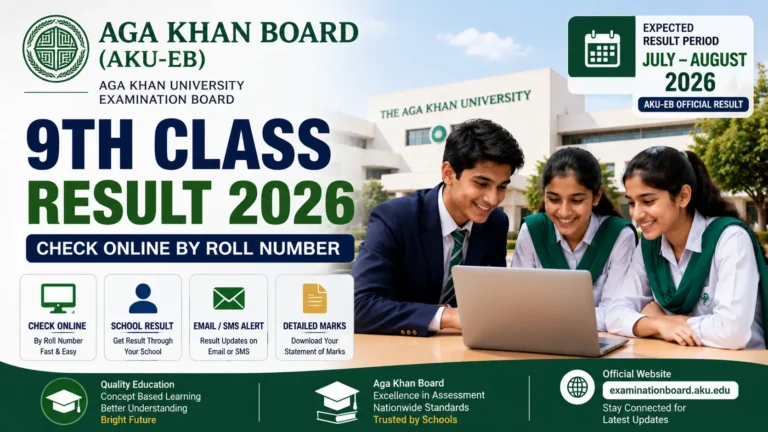 BISE Aga Khan Board 9th Class Result 2026 – Check Online by Roll Number