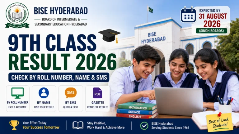 BISE Hyderabad 9th Class Result 2026 – Check SSC Part 1 Result Online