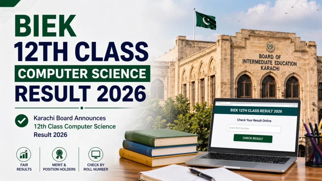 Karachi 12th Class Computer Science Result 2026 Released – Check by Roll Number