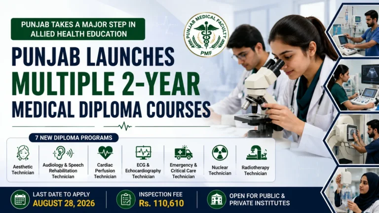 Punjab Introduces Seven New Two-Year Allied Health Diplomas