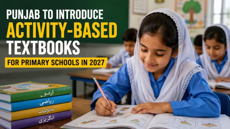 Punjab Primary Schools to Introduce Activity-Based Textbooks in 2027