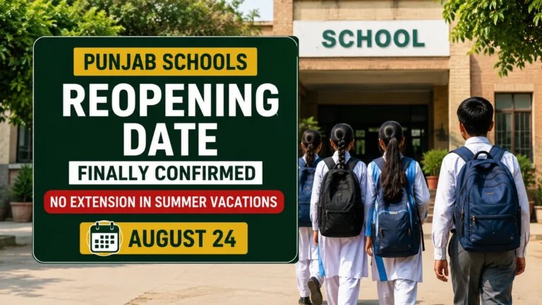 Punjab Schools Reopening Date Finally Confirmed After Holiday Extension Rumors