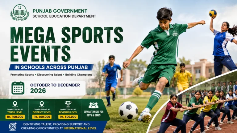 Punjab Schools to Host Mega Sports Competitions From October