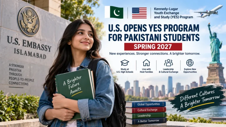 Pakistani Students Can Apply for Fully Funded U.S. Exchange Program 2027