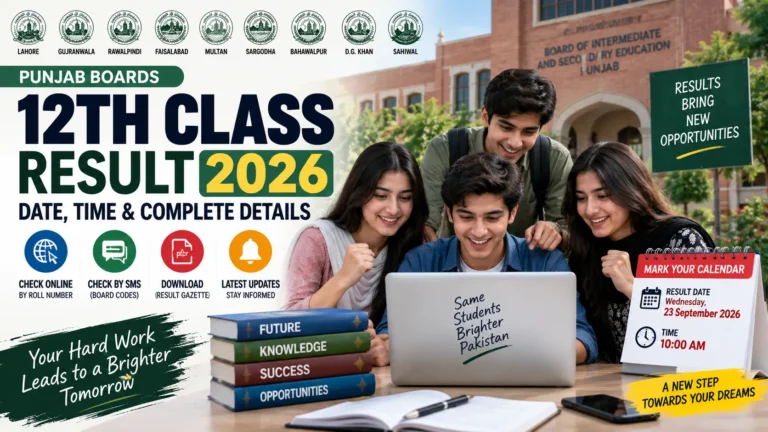 Punjab 12th Class Result 2026: Check Result Date, Time & All Board Details