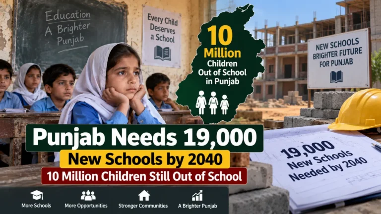 Punjab May Need 19,000 More Schools by 2040 as Millions of Children Remain Out of School